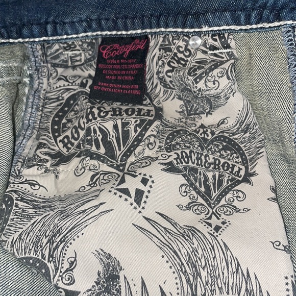 Rock&Roll mid rise jeans with decorated pockets - Picture 7 of 8